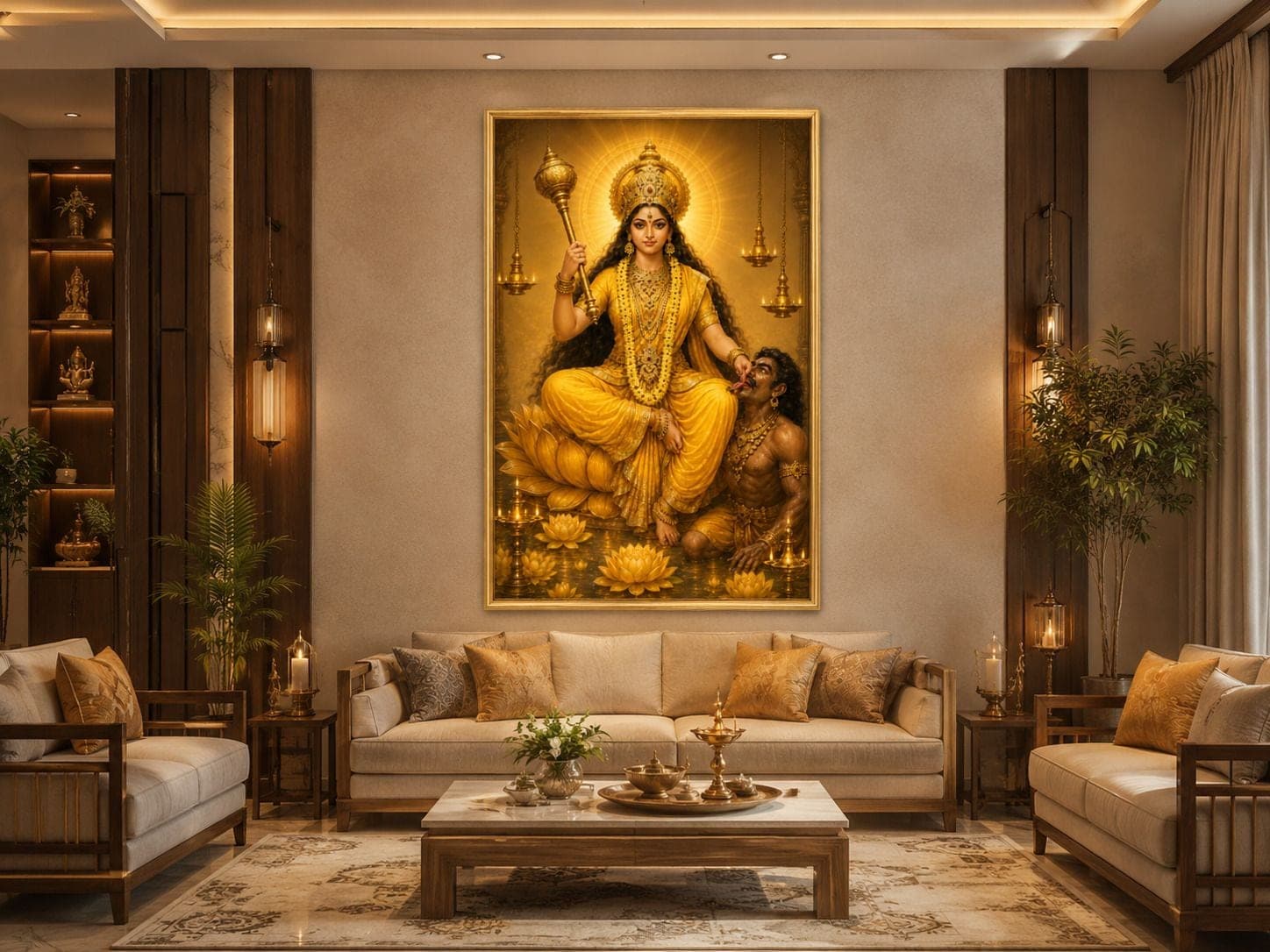 Maa Baglamukhi Religious Frame (33 cm x 24 cm) — 22x17 cm