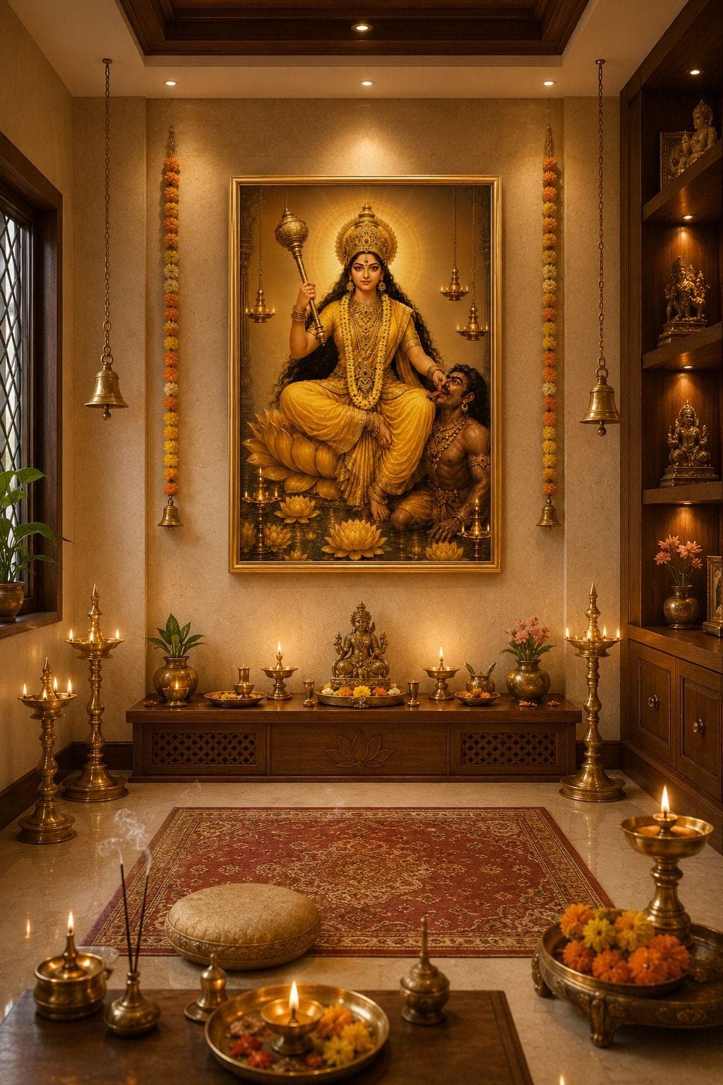 Maa Baglamukhi Religious Frame (33 cm x 24 cm) — 22x17 cm
