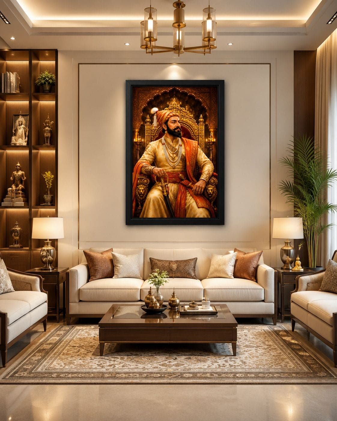 Chhatrapati Shivaji Maharaj Photo Frame (33 cm x 24 cm) — 33x24 cm