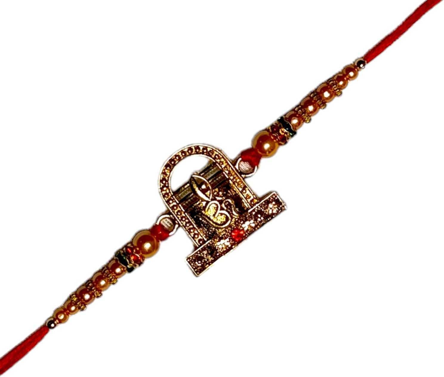 SUNINOW Religious OM-3 Assorted Rakhi  Set (1 rakhi)