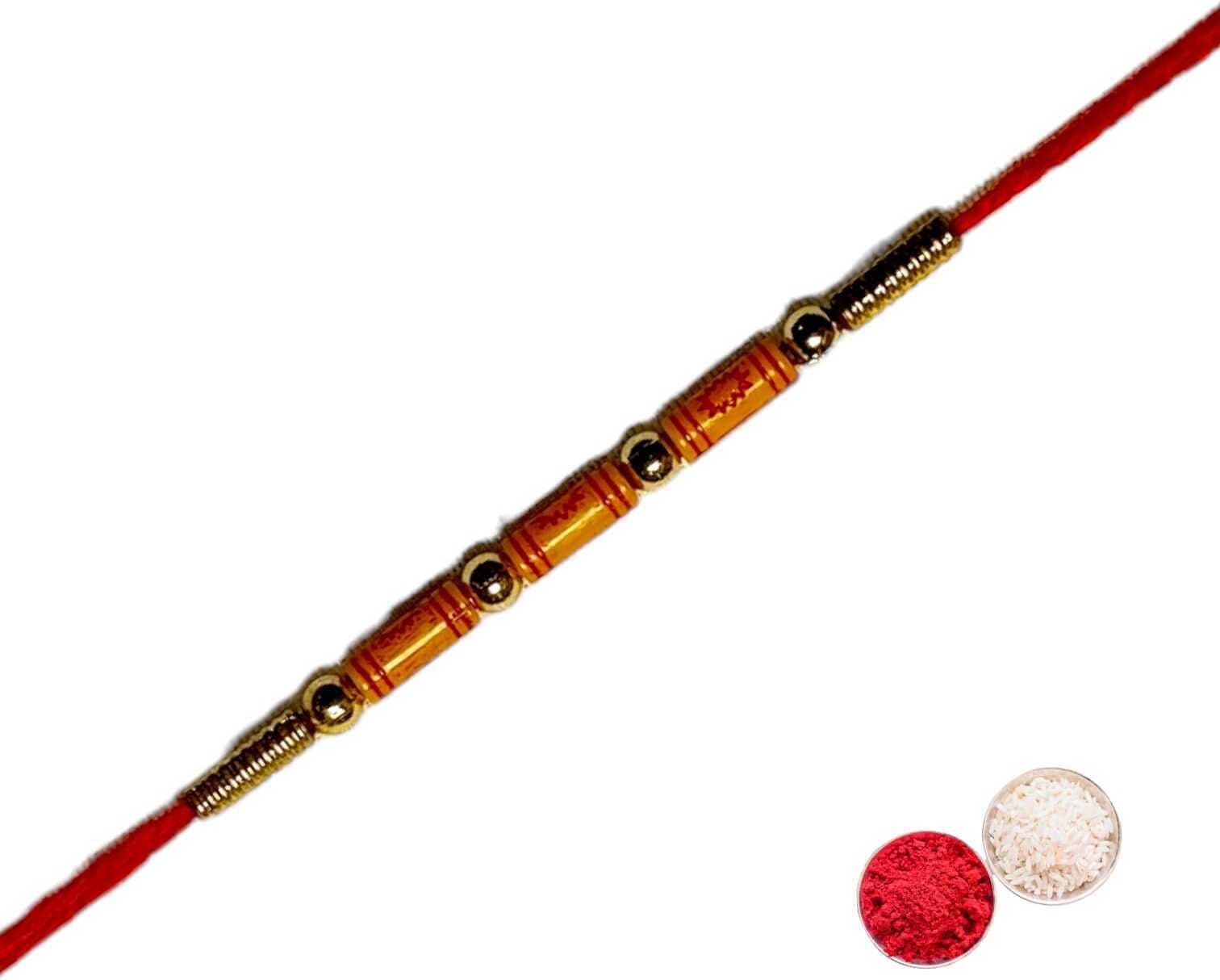 SUNINOW Designer 3BESD-BR-4 Assorted Rakhi  Set (1 rakhi)