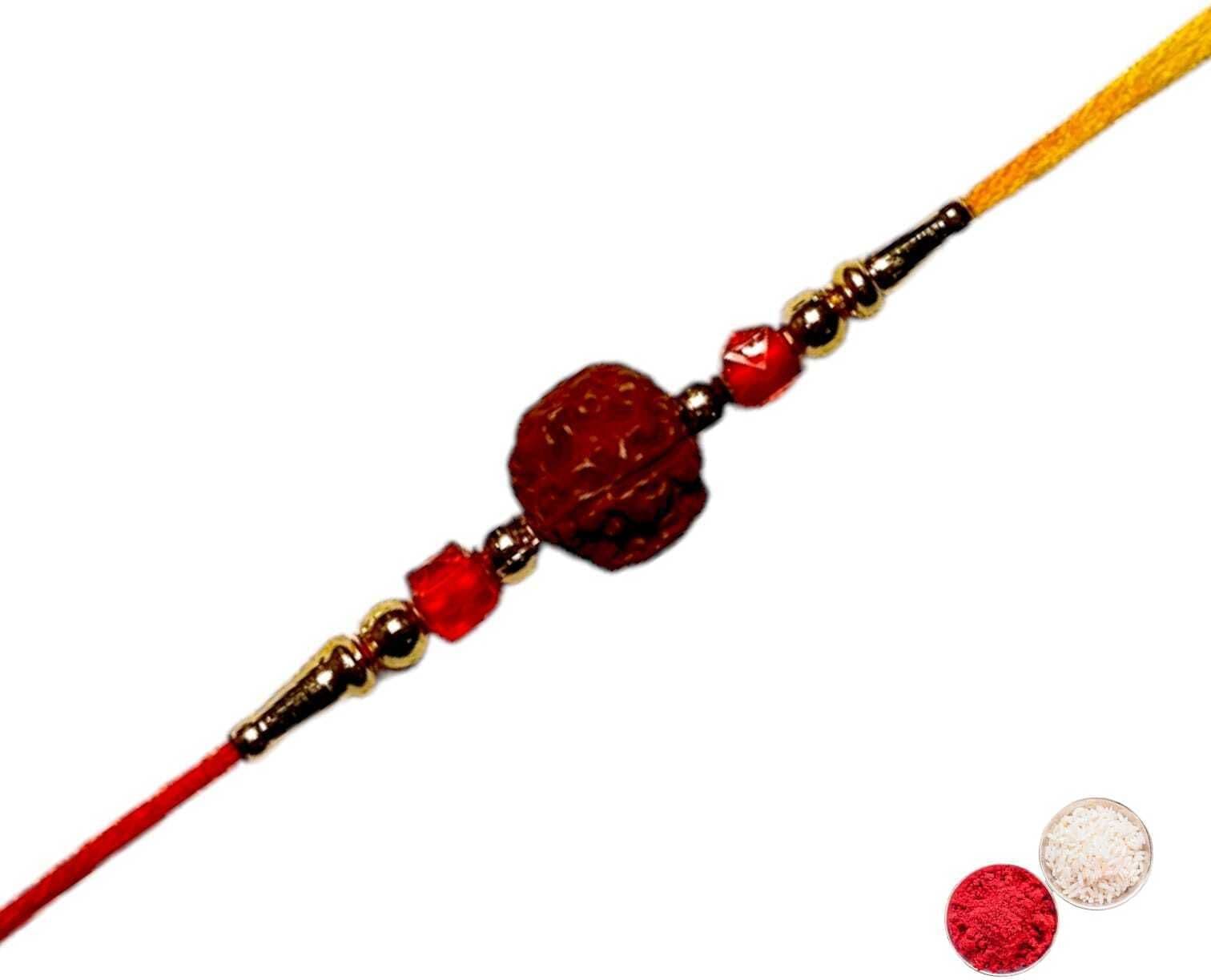 SUNINOW Rudraksh RUD-SBIG-01 Assorted Rakhi  Set (1 rakhi)