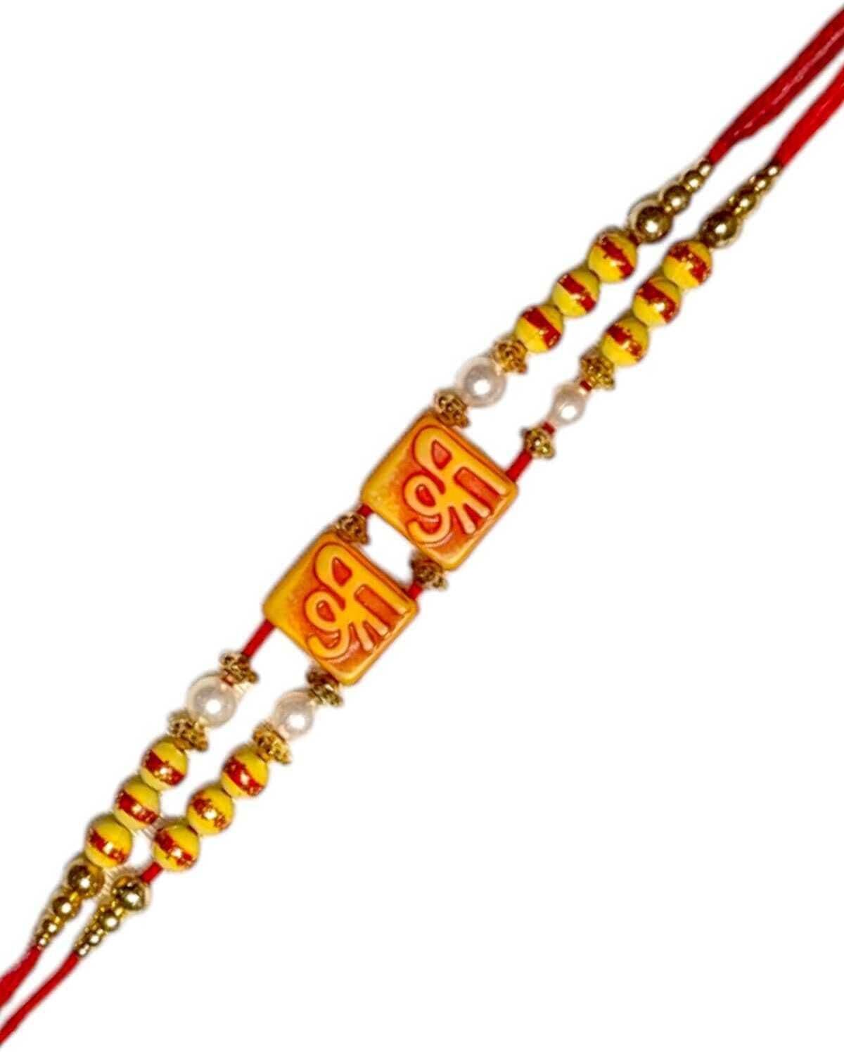 SUNINOW Designer SHRI-R-01 Assorted Rakhi  Set (1 rakhi)