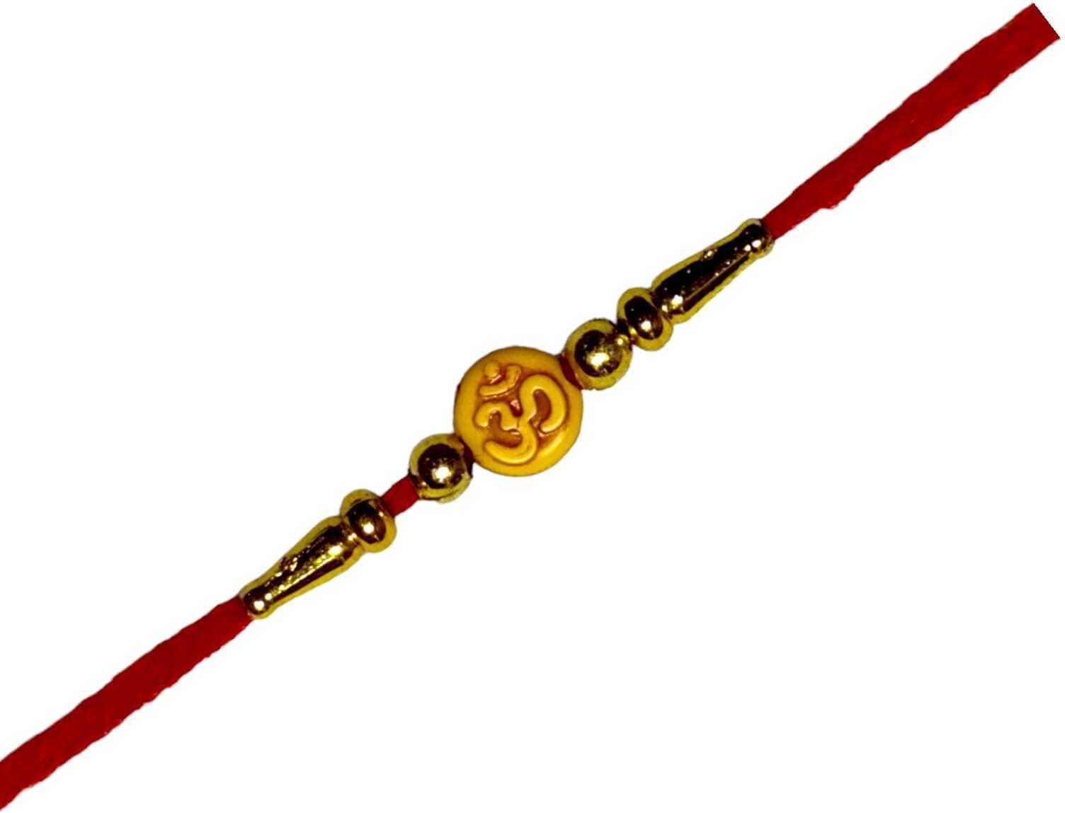SUNINOW Religious OM-06-SB Assorted Rakhi  Set (1 rakhi)