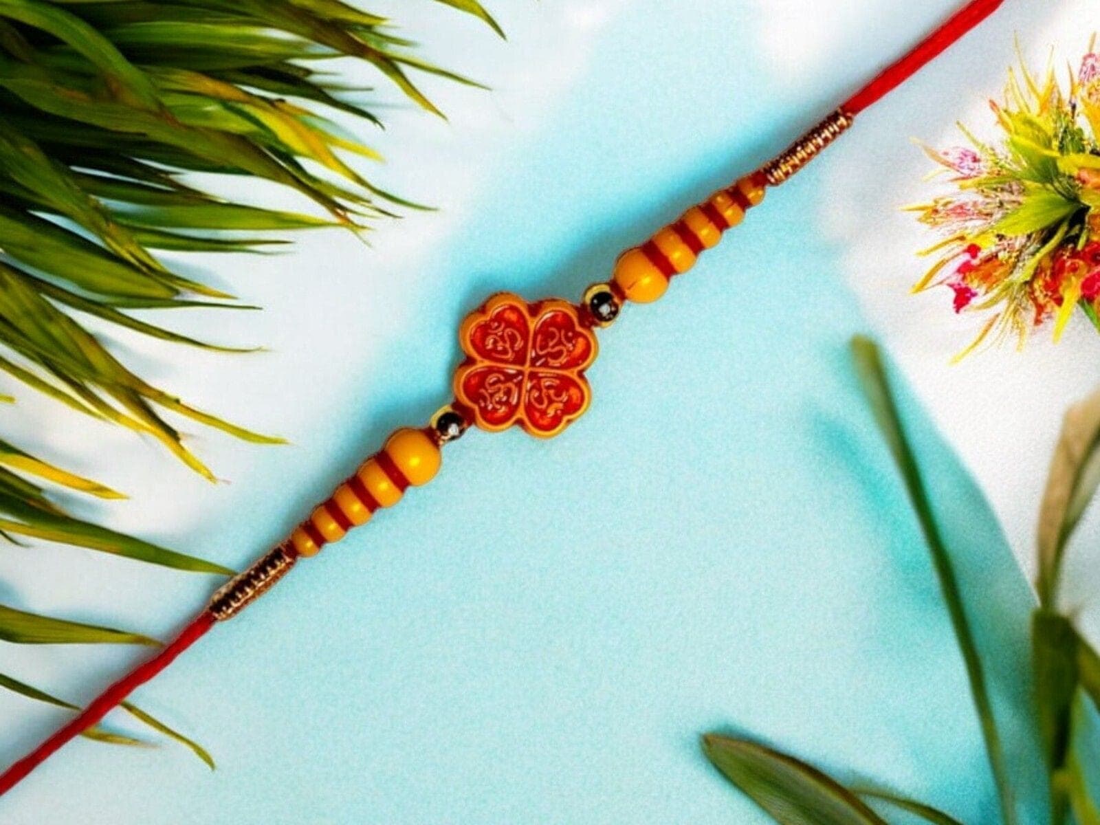 SUNINOW Designer PA-6R-01 Mauli Thread Rakhi  Set (6)