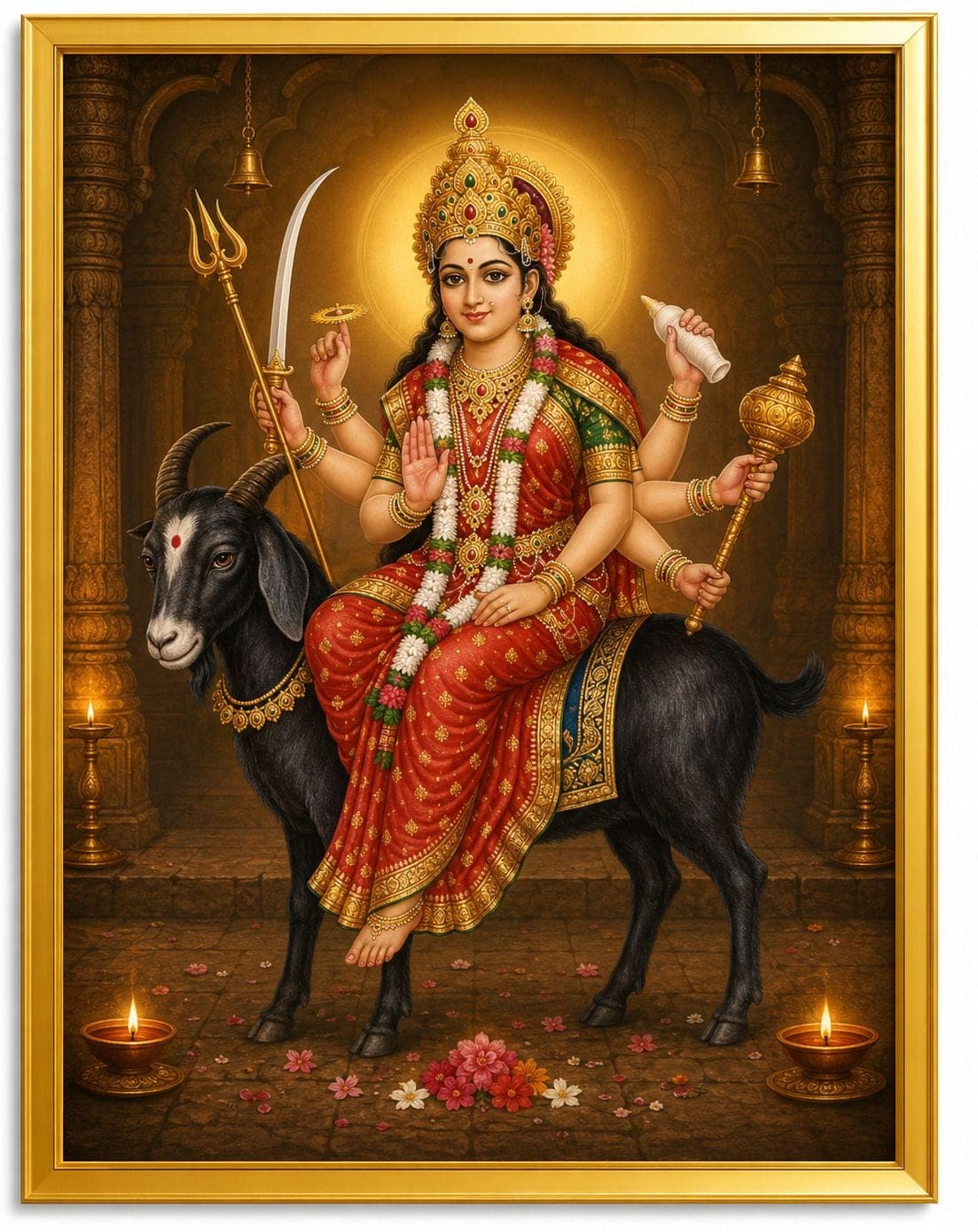 Meldi maa Religious Photo Frame — 33x24 cm