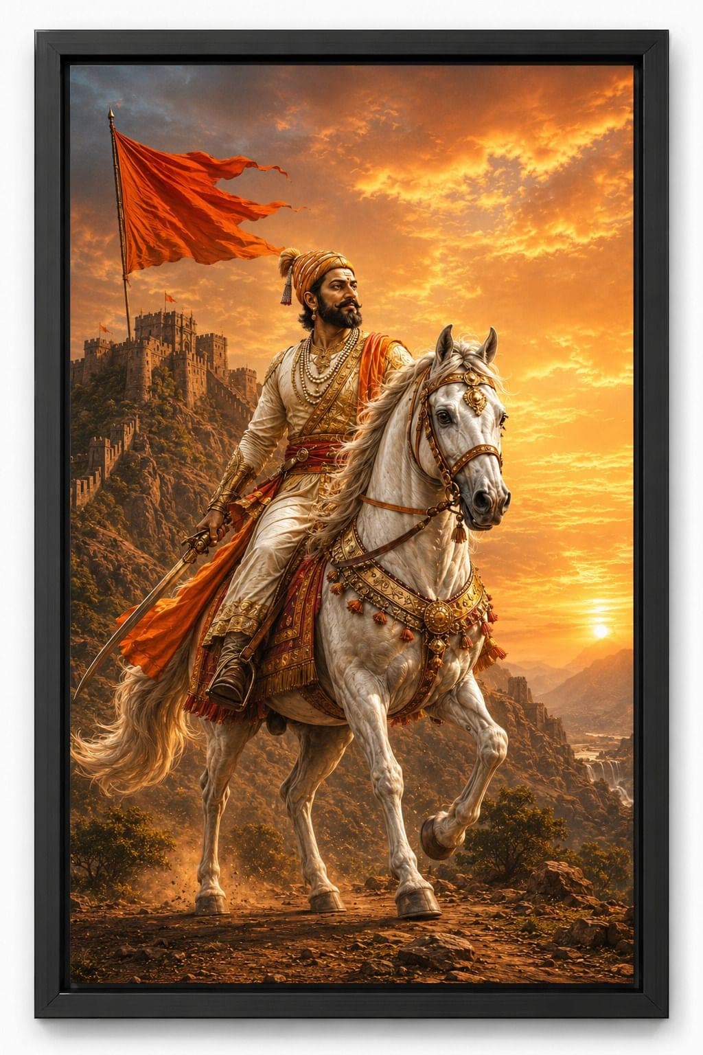 Chhatrapati Shivaji Maharaj Photo Frame (33 cm x 24 cm) — 33x24 cm (2)