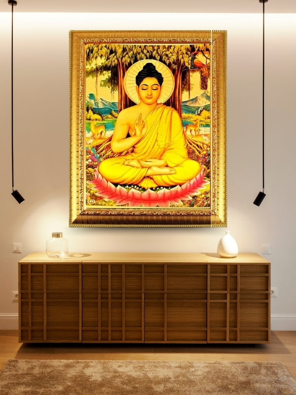 Photo & Frame Lord Buddha Paintings With  s | Wall D????_Cor   |