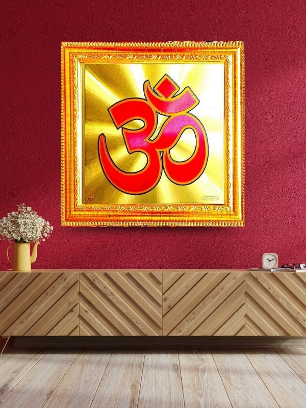 Photo & Frame Om Swastik   For Wall Decor | Pooja Ghar