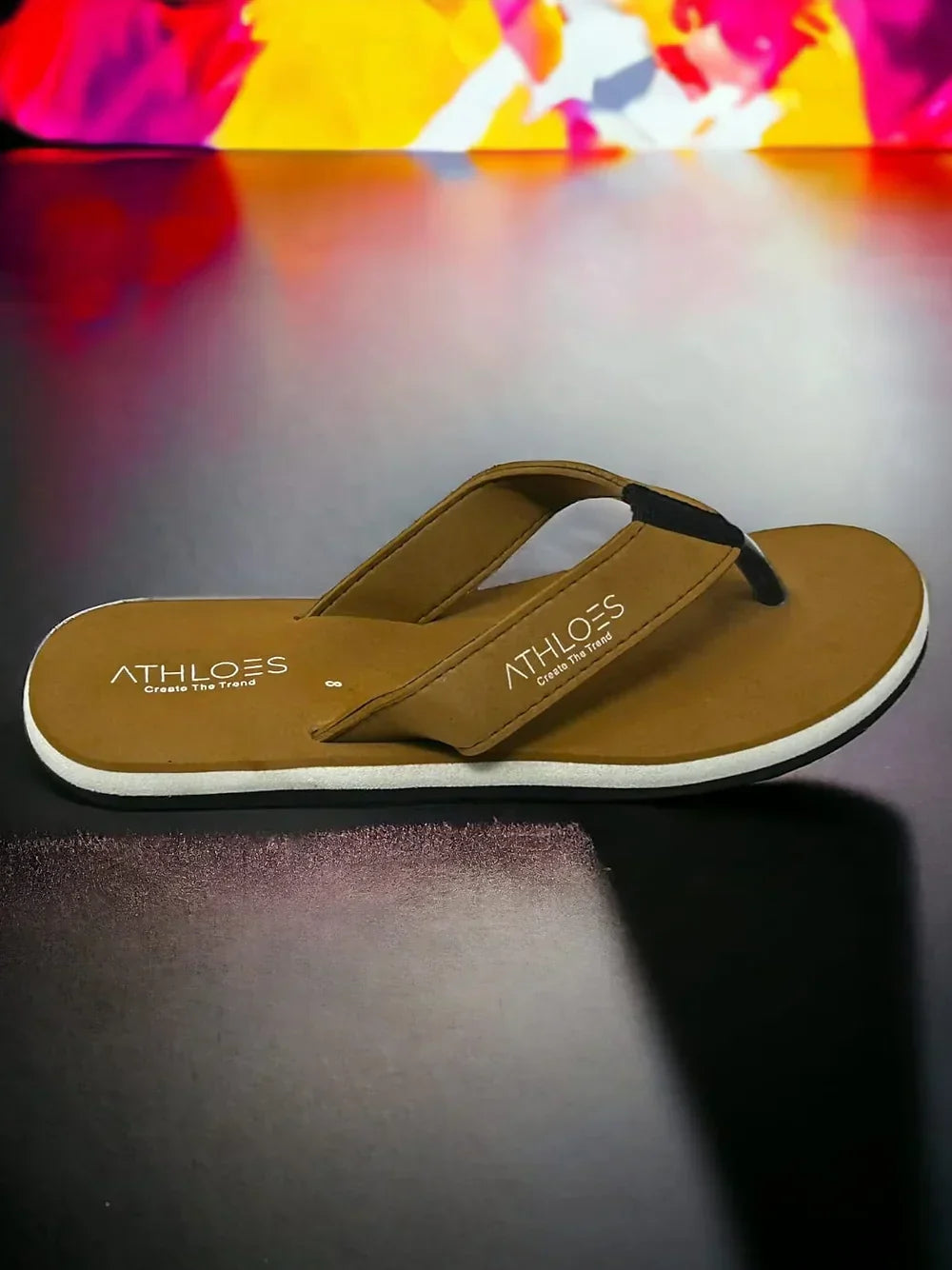 Athloes Men Slipper Flip Flop - Brown