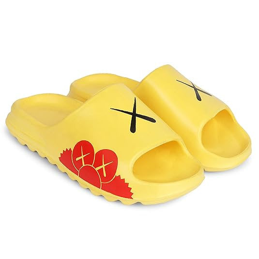 Men Slides - Yellow