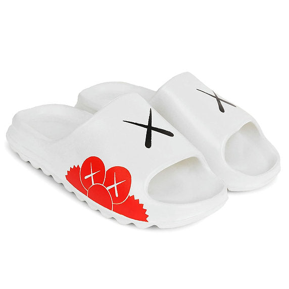 Men Slides - White