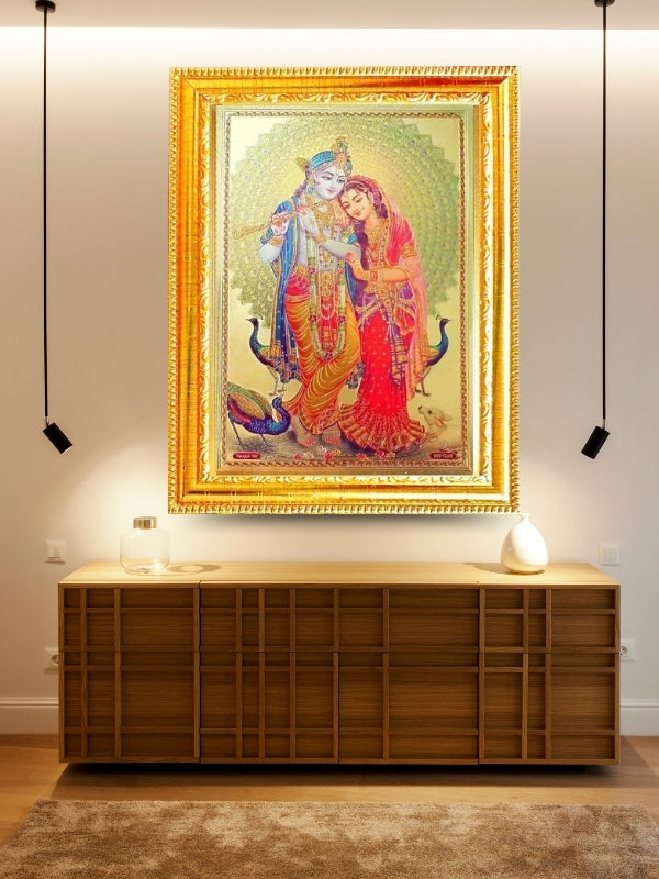 SUNINOW radha krishna Religious Frame