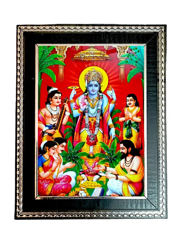 Lord Satyanarayana Swamy Bhagwan Satyanarayan Photo Frame