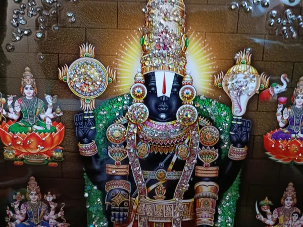 Lord Balaji with Ashta Lakshmi Photo Frame