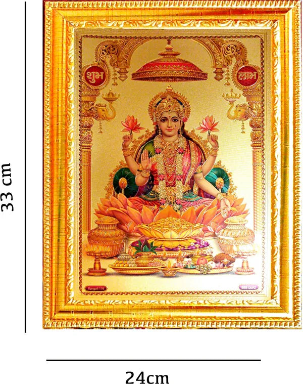 Photo & Frame Laxmi Photo With Shubh Labh | God  s | Hindu God Photo | Bhagwan Photo