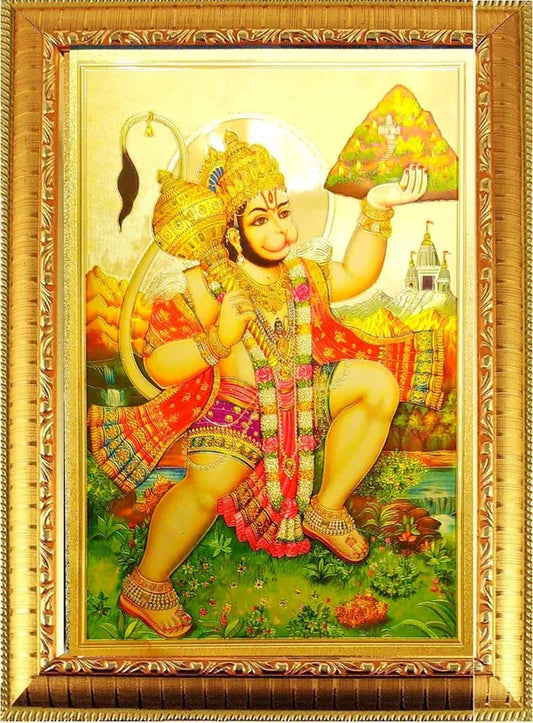 Photo & Frame Bajrang Bali Hanuman Ji God Photo