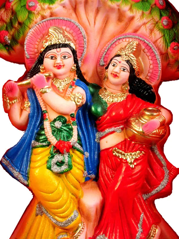 Radha Krishna Love Couple Statue | Sculputer Handicraft Idol For Temple