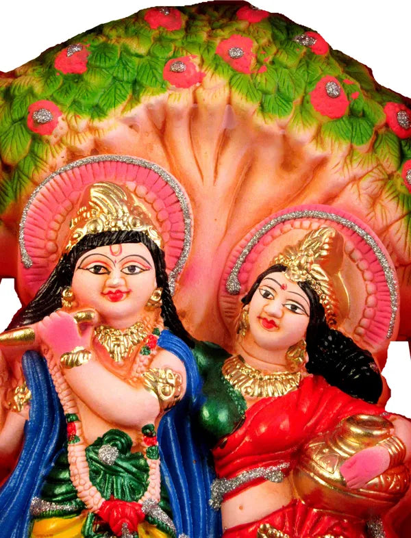 Radha Krishna Love Couple Statue | Sculputer Handicraft Idol For Temple