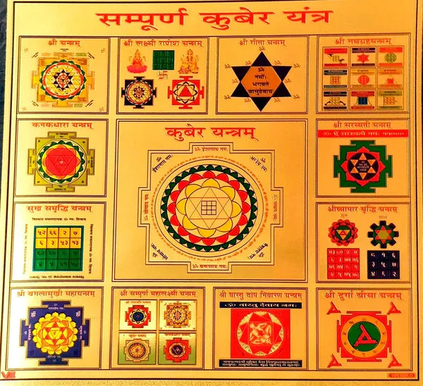 Photo & Frame Sampurna Kuber Yantra Wooden Yantra (Pack Of 1)