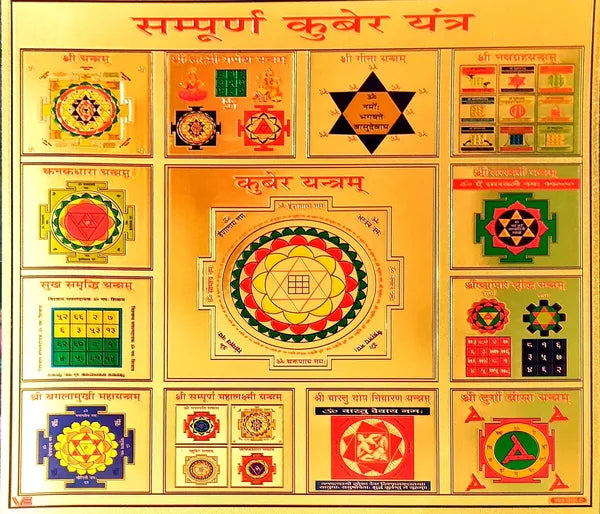 Photo & Frame Sampurna Kuber Yantra Wooden Yantra (Pack Of 1)