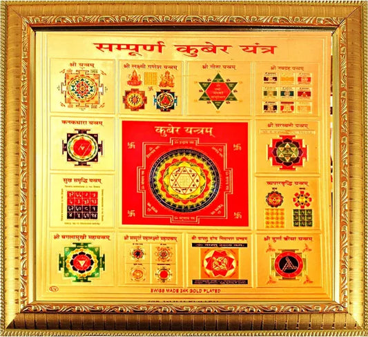 Photo & Frame Sampurna Kuber Yantra To Hang On Wall Wooden Yantra (Pack Of 1)