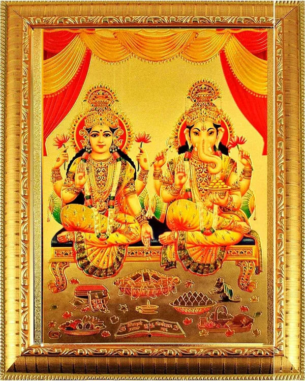 Photo & Frame Laxmi Ganesh God  s | Hindu God Photo | Bhagwan Photo