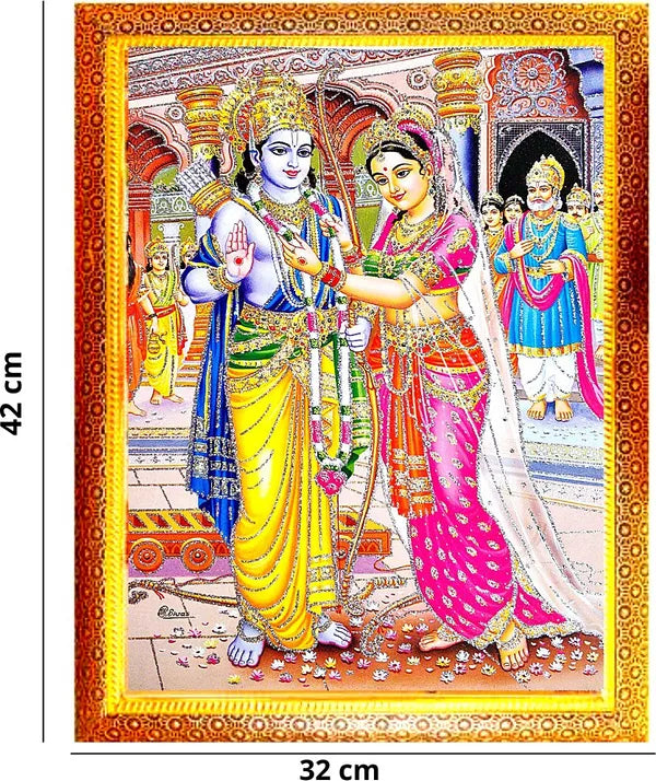 Photo & Frame Ram Vivah   | Ram Sita Vivah | Hindu Deity Photo