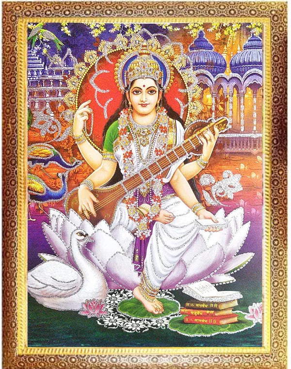 Photo & Frame Saraswati   |Basant Panchami Pooja Hindu