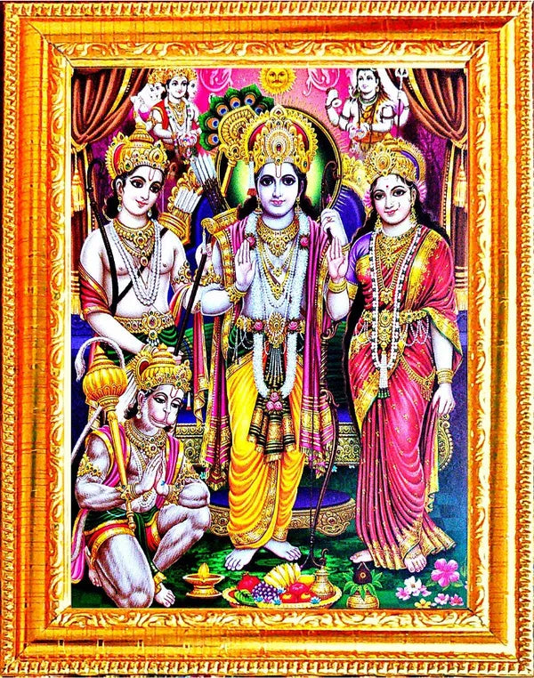 Photo & Frame Ram Darbar With Shiv Ji And Brahma Ji   | Hindu God