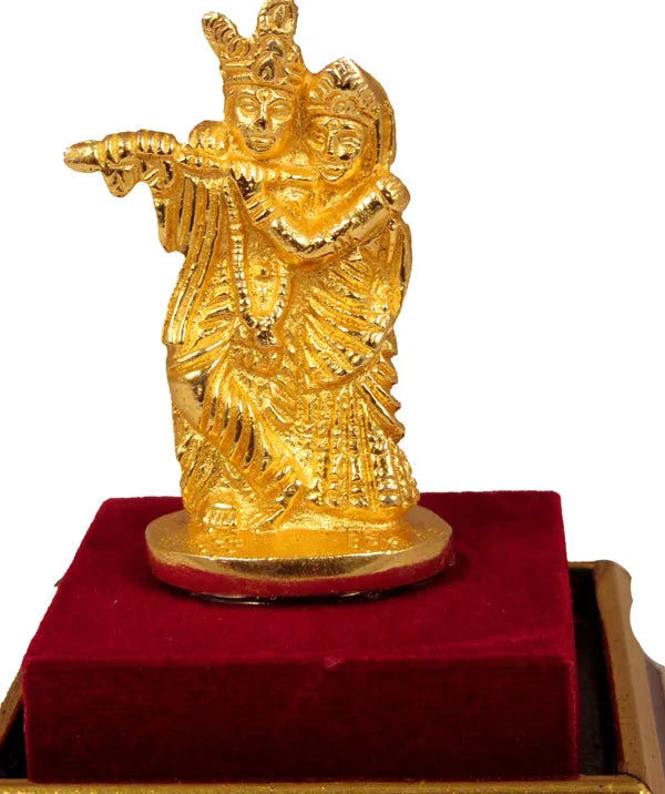 Decorative Showpiece - 7 Cm (Brass, Gold)