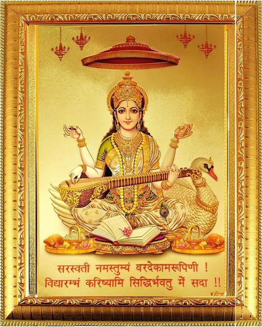 Photo & Frame Goddess Saraswati