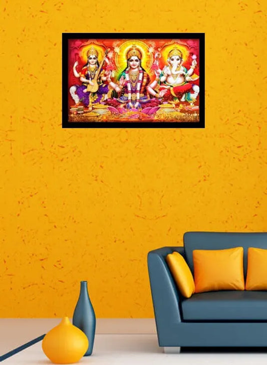 Photo & Frame God Laxmi Ganesh Saraswati   | God  s | Bhagwan Photo For Pooja |