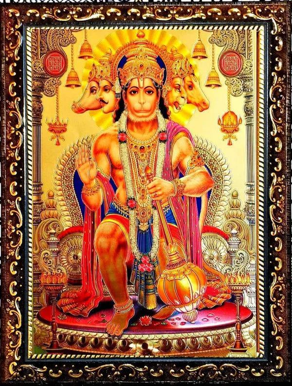 Photo & Frame Panchmukhi Hanuman Ji God