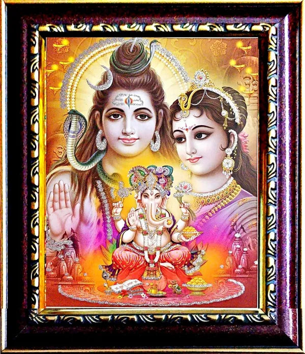 Photo & Frame Shiv-Parvati