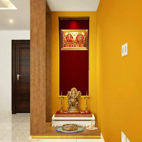 Photo & Frame Laxmi Ganesh With Ganesh Yantra , Laxmi Yantra And Kuber Yantra   |