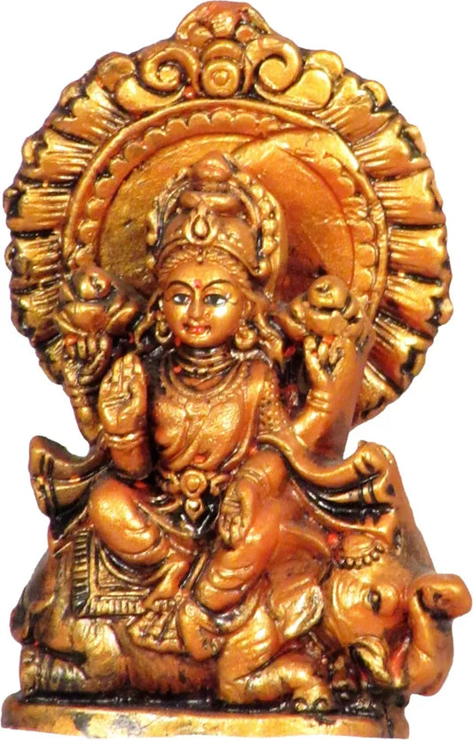 Laxmi Ganesh Idol | Ganesh Laxmi Ji Idol For Diwali Decorative Showpiece - 12.5 Cm (Terracotta, Multicolor)