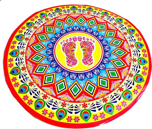 35.56 Cm Big Size Rangoli Sticker For Home And Offices Self Adhesive Sticker (Pack Of 1)