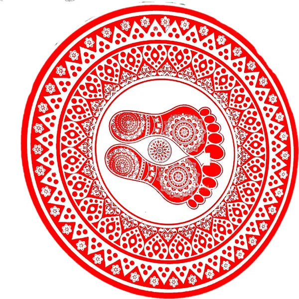 30.48 Cm Big Size Rangoli Sticker For Home And Offices Self Adhesive Sticker (Pack Of 1)