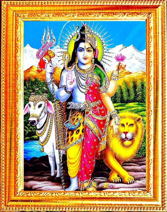 Photo & Frame Adishakti | Devi Parvati| Mahadevi | Abhaya Shakti| Adi-Para Shakti