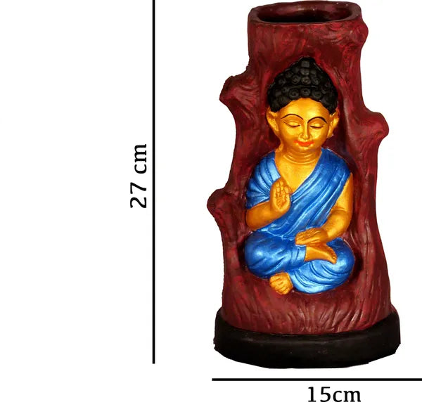 Terracotta Vase (10.6 Inch, Multicolor)