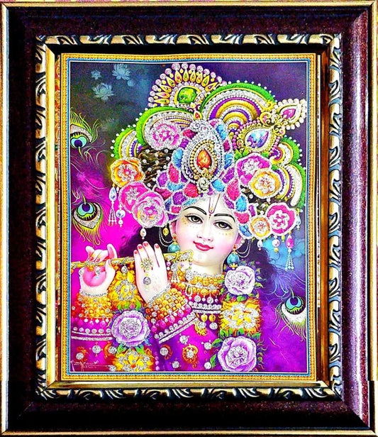 Photo & Frame Lord Krishna