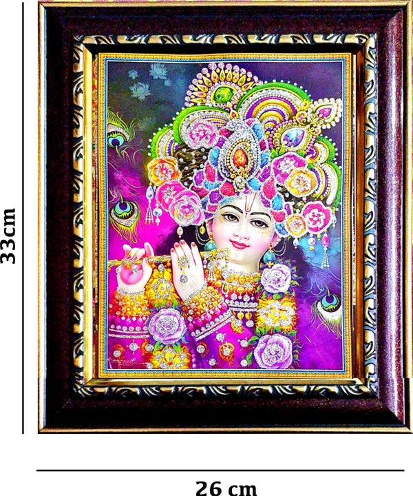 Photo & Frame Lord Krishna