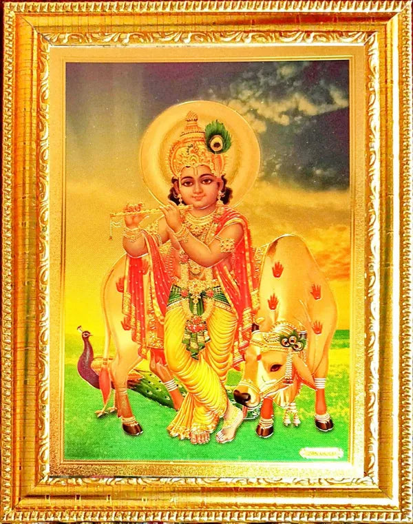 Photo & Frame Bal Krishna   Small Size ( 7 X 5 Inch)