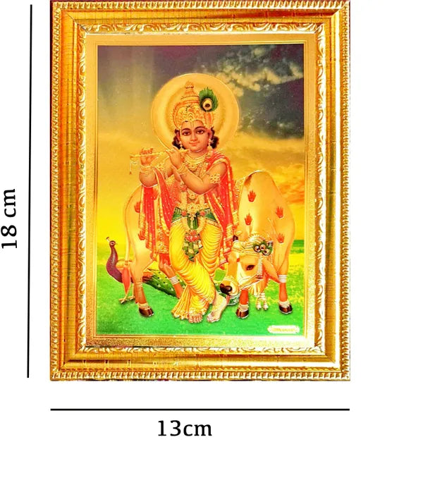 Photo & Frame Bal Krishna   Small Size ( 7 X 5 Inch)