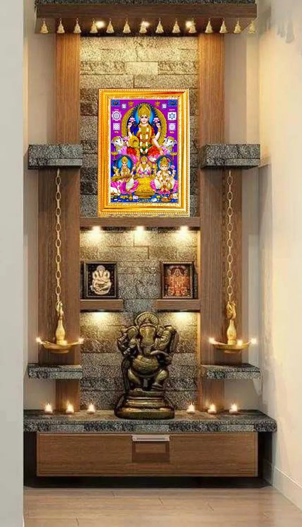 Photo & Frame Laxmi Ganesh Saraswati Kuber Ji