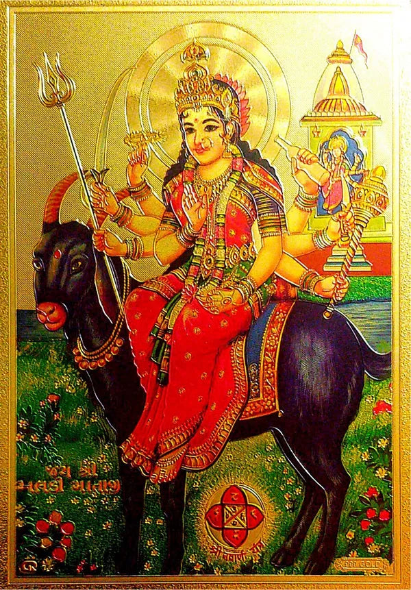 Photo & Frame Ragat Meldi Mata | Agni Meldi Mata | Meldi Mata Photo | Hindu Devi |Goddess