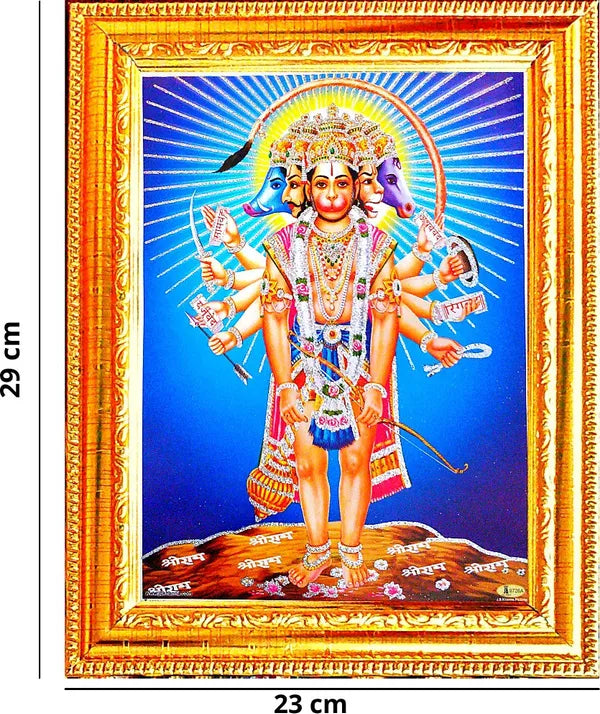 Photo & Frame Panchmukhi Hanuman Ji | Standing Hanuman Ji