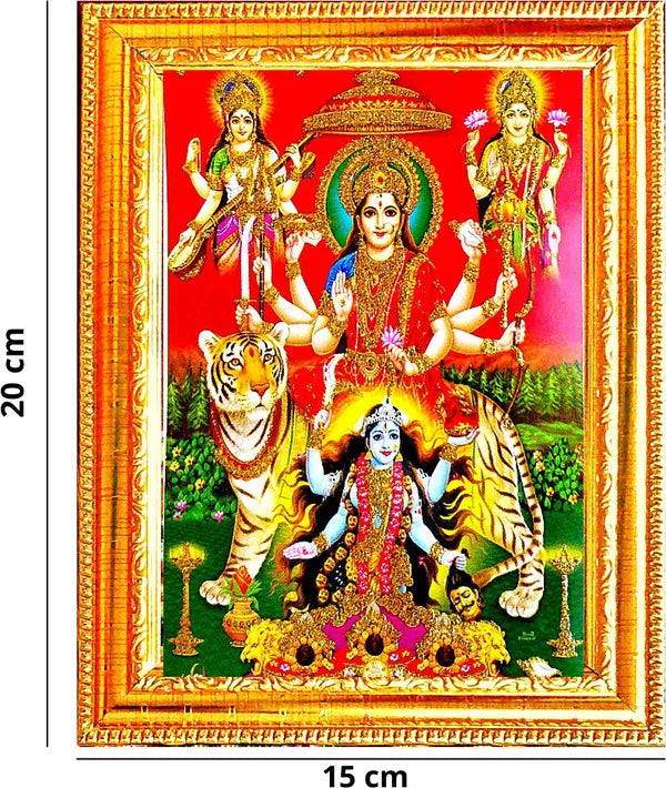 Photo & Frame Durga Maa, Saraswati Maa, Laxmi Maa With Kali Maa | Goddess