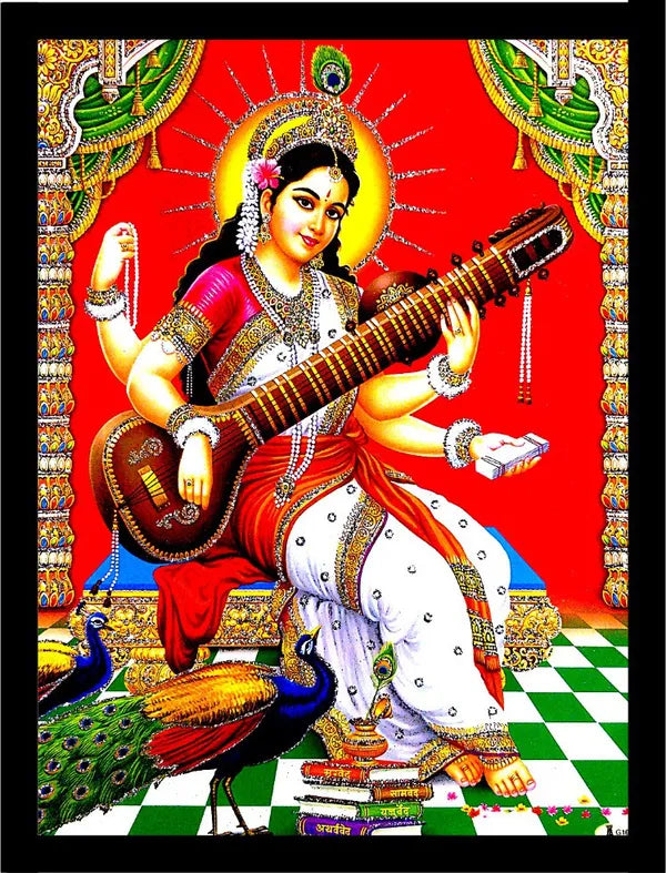 Photo & Frame Saraswati Maa